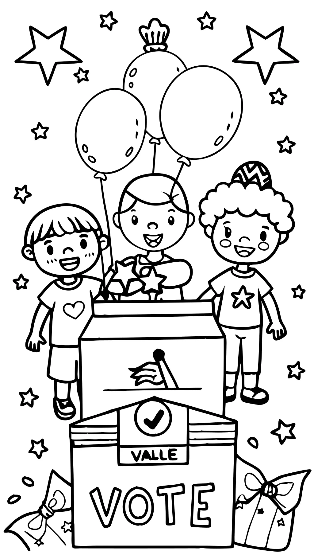 election coloring pages for kids